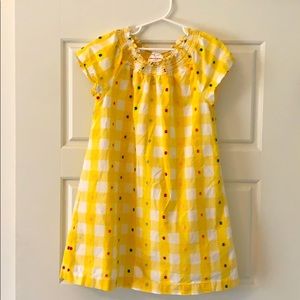 Yellow and White Colorful Polka Dot Dress